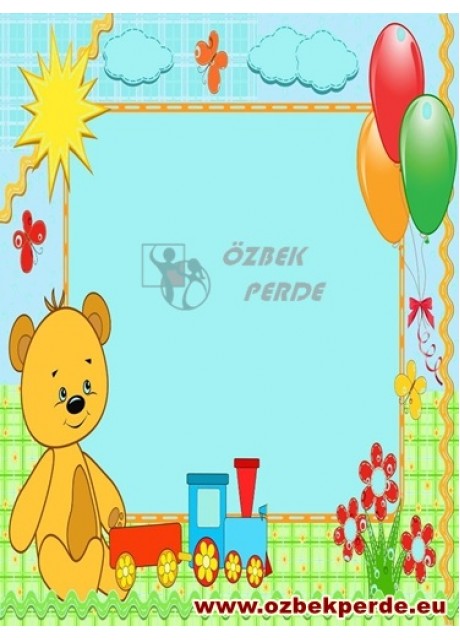Trenli Ayıcık Baskılı Bebek Halısı